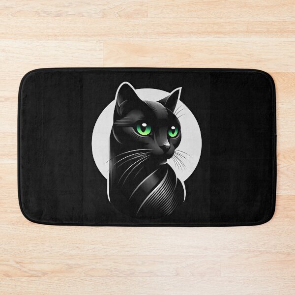 Item preview, Black Cat with Hypnotic Eyes designed and sold by M-ormin.