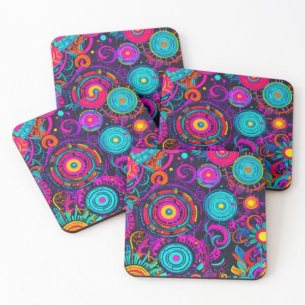 Item preview, Vibrant Circle Delight: Colorful Pattern Designs designed and sold by GrizzlyCollective.