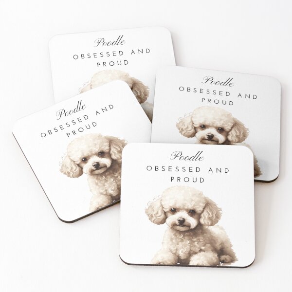 Item preview, Poodle obsessed and proud white toy poodle owner mom lover vintage  designed and sold by SoulfulT.