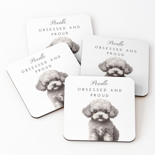 Item preview, Copy of Poodle obsessed and proud grey toy poodle owner mom lover vintage  designed and sold by SoulfulT.