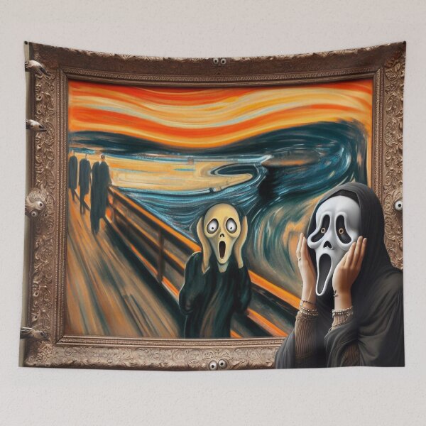 Item preview, The Scream and The Scream designed and sold by ai-topshots.