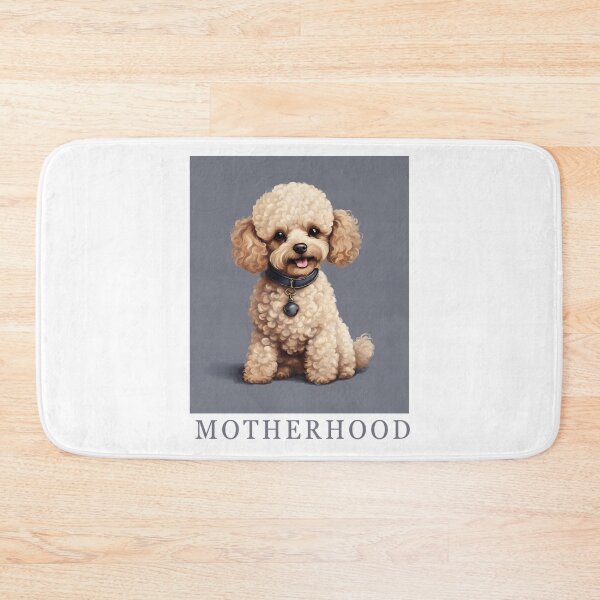 Item preview, Motherhood Poodle mom apricot toy dog owner mama lover vintage  designed and sold by SoulfulT.