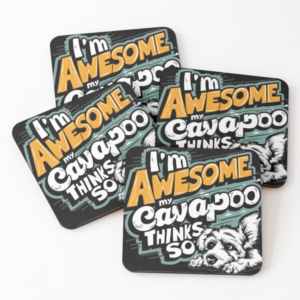 Item preview, Title: "True Charm: Graffiti with the Text 'I'm Awesome, My Cavapoo Thinks So'" designed and sold by Elpico11.