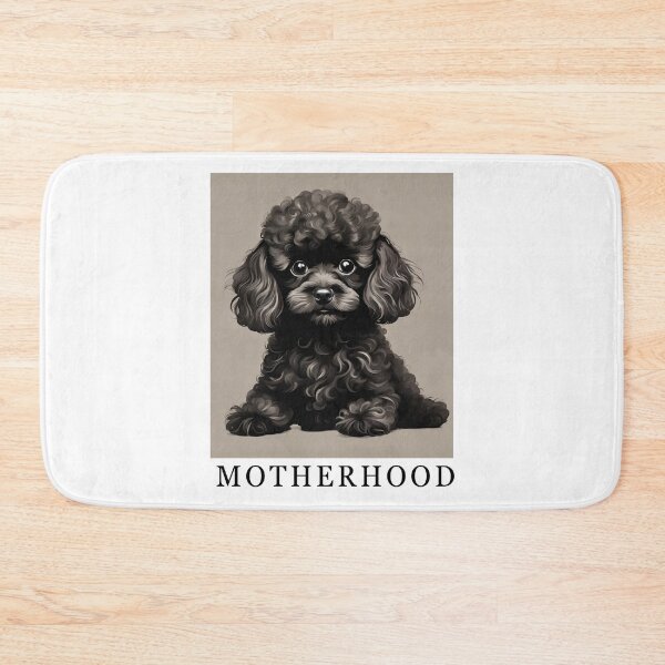 Item preview, Motherhood Poodle mom black toy dog owner mama lover vintage  designed and sold by SoulfulT.