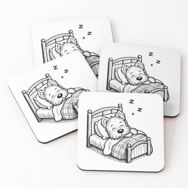 Item preview, The Scottish Terrier is sleeping in the dog bed designed and sold by Svetlana Kalaturskaia.