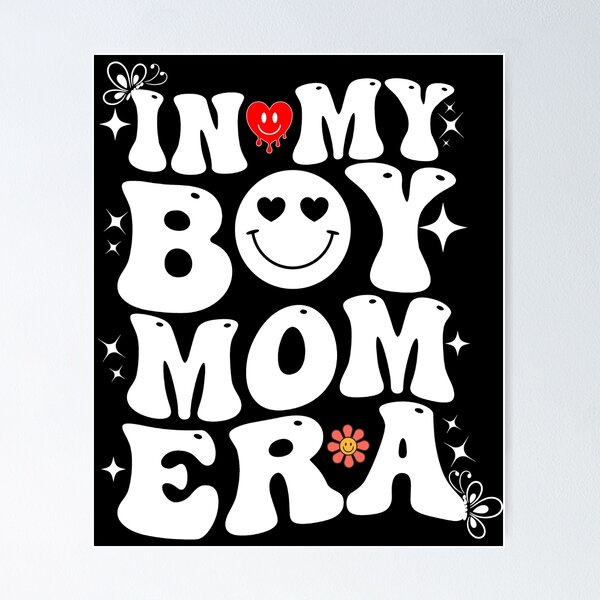 Item preview, Funny Retro Groovy in my boy mom era Mother's Day  designed and sold by BOUCHERIT amine.