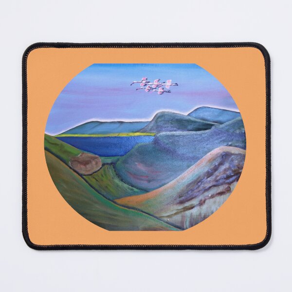 Item preview, Pink skies,rugged landscape engulf Lake Nakuru Kenya designed and sold by annenambiro.