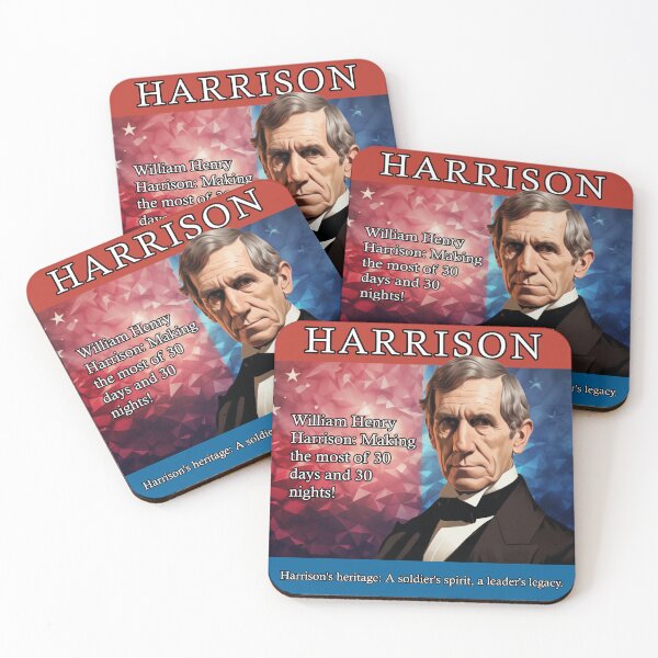 Item preview, William Harrison Electoral Poster designed and sold by Static-Panda.