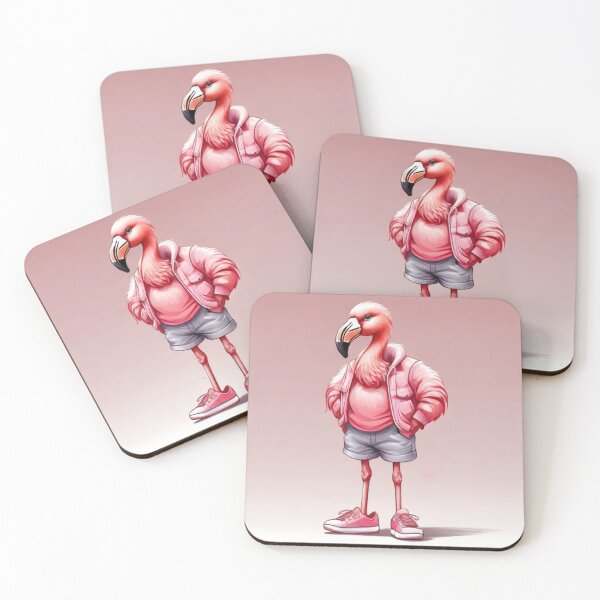 Item preview, Stylish flamingo dude in pink sneakers on vacation. designed and sold by SaraSumi.