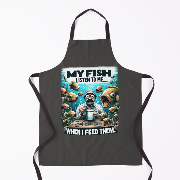 Item preview, Funny motif for aquarists, fish feeding designed and sold by FinFriends.