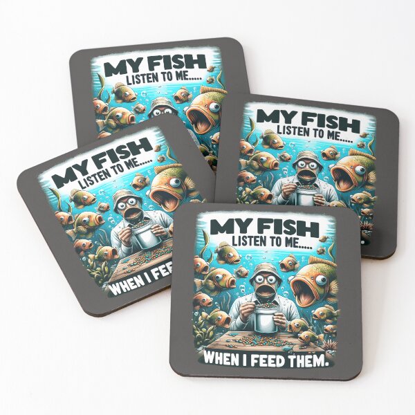 Item preview, Funny motif for aquarists, fish feeding designed and sold by FinFriends.