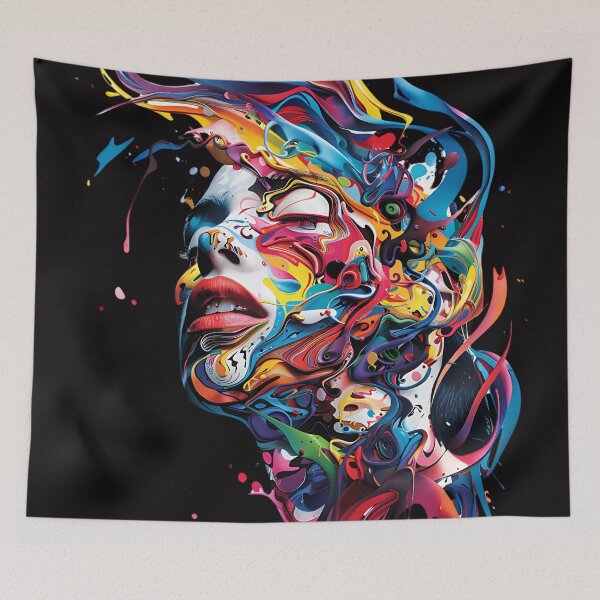 Item preview, Abstract Woman Art designed and sold by Obsidian Ink by Wilshire.