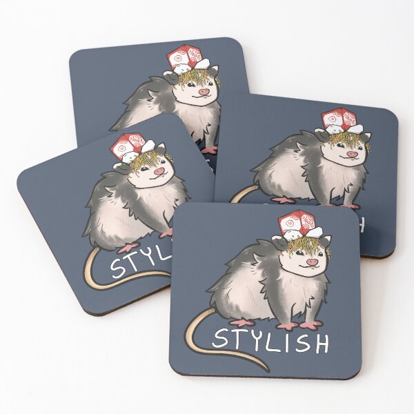 Item preview, Noodle hat opossum, with text designed and sold by Nucifen.