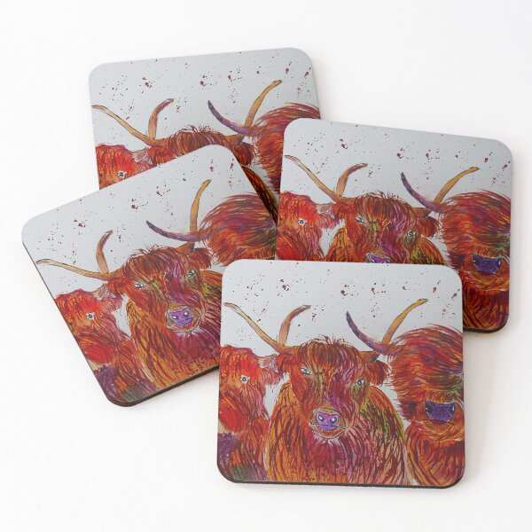 Item preview, Three Unique Highland Cows  designed and sold by Casimirasart.