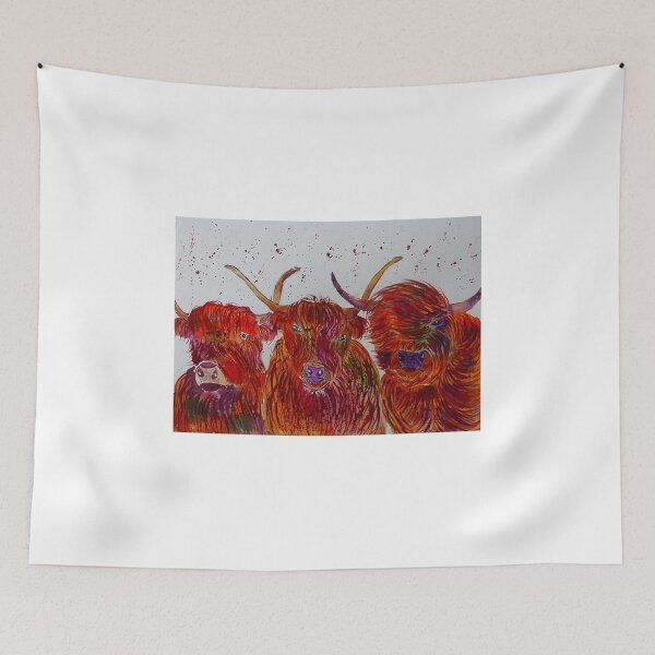 Item preview, Three Unique Highland Cows  designed and sold by Casimirasart.