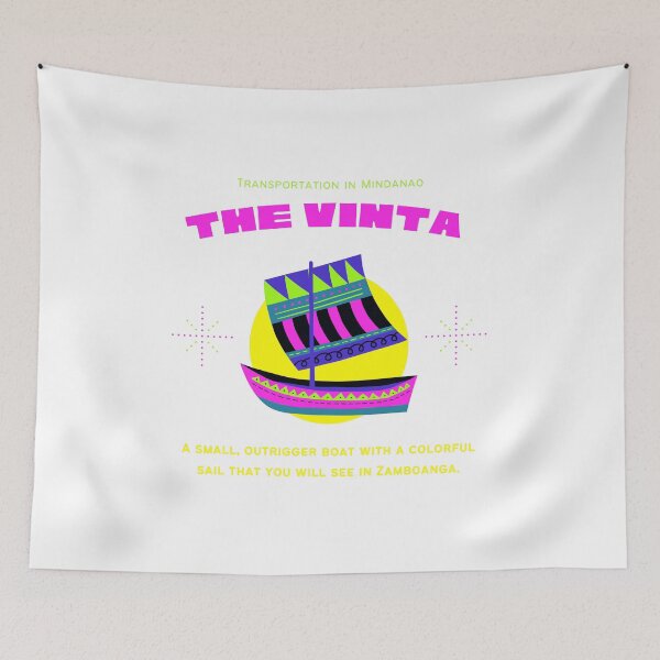 Item preview, The Vinta - Retro Style Outrigger Boat Graphic Tee designed and sold by DeCodeArtShop.