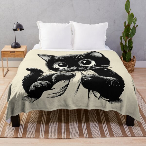 Item preview, Cute Black Cat Biting designed and sold by nameonshirt.