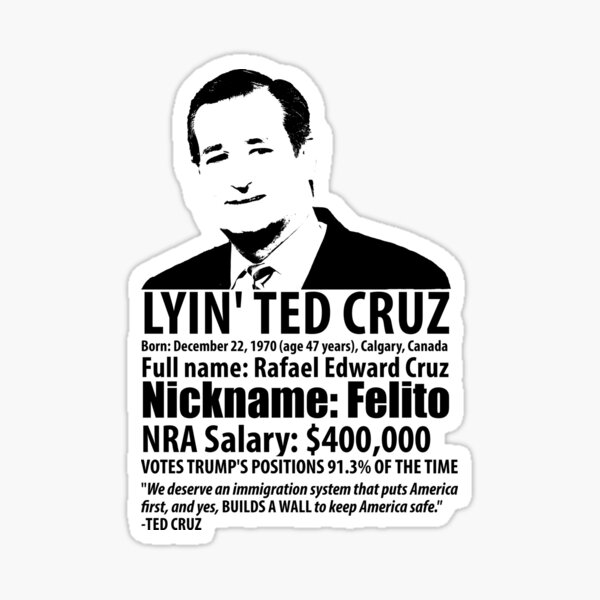 Ted Cruz Stickers Redbubble