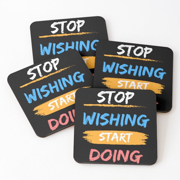 Item preview, Stop Wishing Start Doing Motivational Quote designed and sold by Abdu  Innovations.