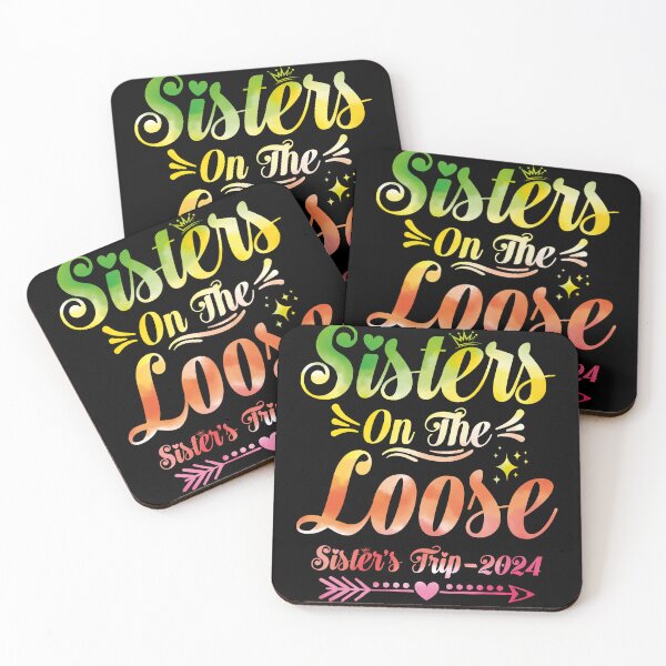 Item preview, Sisters On The Loose Tie Dye Sister's Summer Vacation Trip 2024 designed and sold by CREATIVE-TEE.