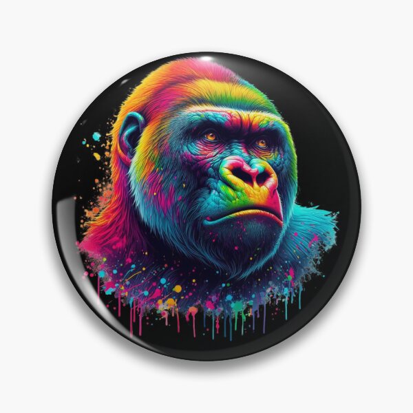 Item preview, Gorilla Colorful Face designed and sold by EvelinZ.