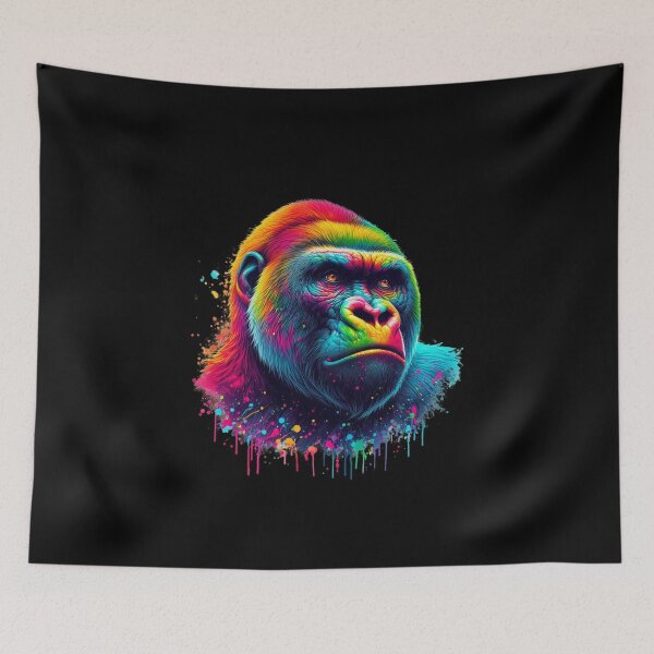 Item preview, Gorilla Colorful Face designed and sold by EvelinZ.