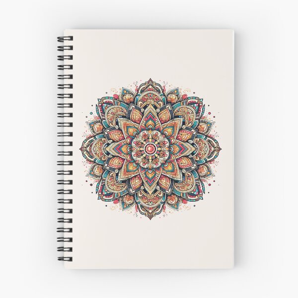 Artikelvorschau, Bohemian Mandala Art - Aufwendiges florales Mandala für spirituelle Dekoration und achtsame Meditation entworfen und verkauft von FarBeyound.