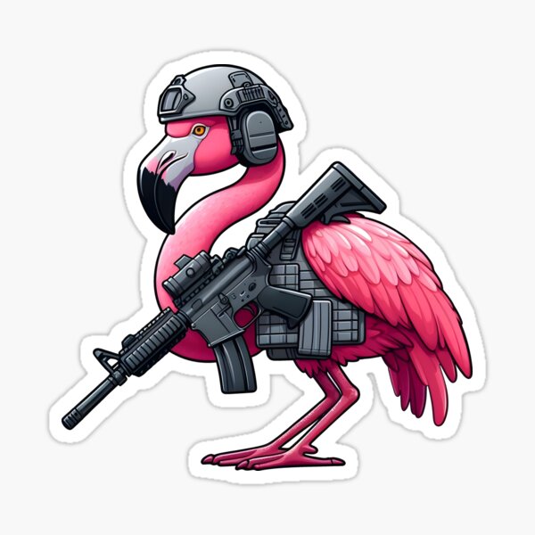 Item preview, Tactical Flamingo designed and sold by RAWLIFEGRAPHIC.