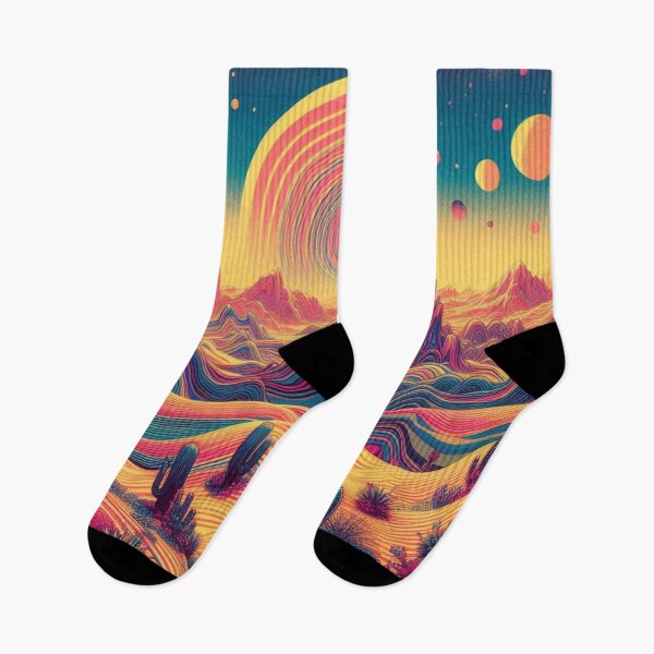 Item preview, trippy desert digital art designed and sold by scabsecrete.