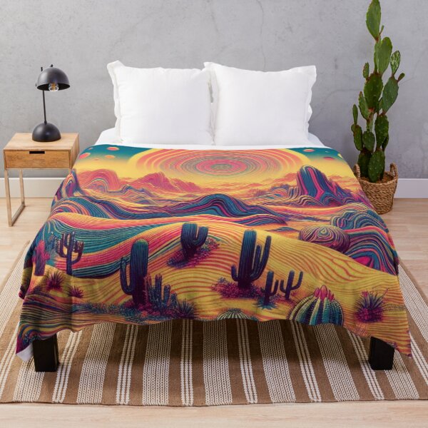 Item preview, trippy desert digital art designed and sold by scabsecrete.