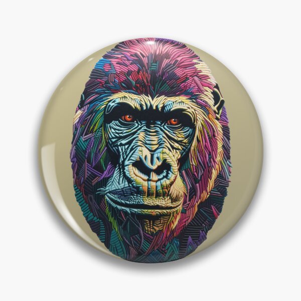 Item preview, Oval Animal Designs - Gorilla 4 of 4 designed and sold by Jenson Major.