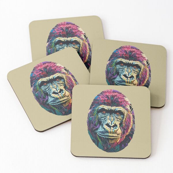 Item preview, Oval Animal Designs - Gorilla 4 of 4 designed and sold by Jenson Major.