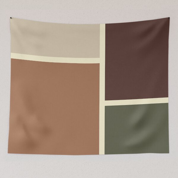 Item preview, Earth Tones Color Block Pattern designed and sold by Jeallan Designs.