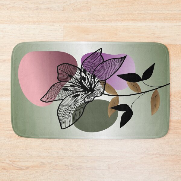 Item preview, Abstract home decorating minimalist flower line art wall poster designed and sold by jayne0524.