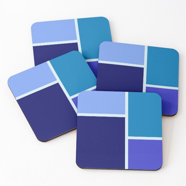 Item preview, Blue Shades  Color Block Pattern designed and sold by Jeallan Designs.