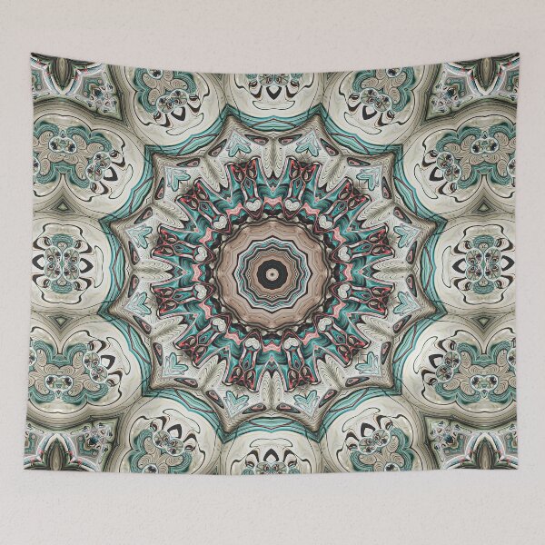 Item preview, Abstract Turquoise Mandala designed and sold by Phil Perkins.