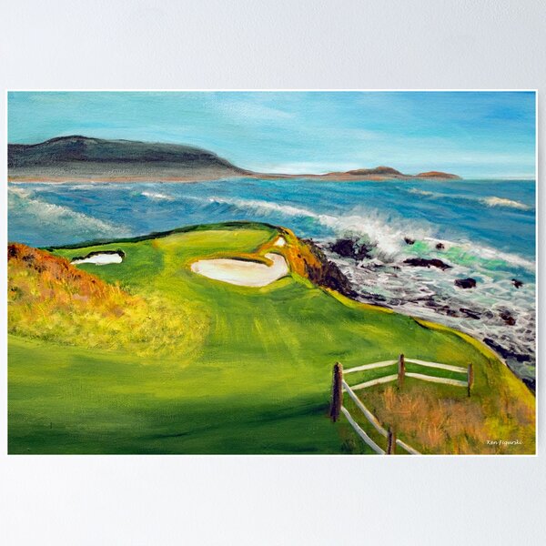 Item preview, 7th Hole At Pebble Beach California designed and sold by Ken Figurski.
