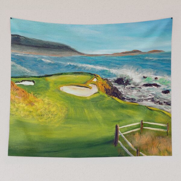 Item preview, 7th Hole At Pebble Beach California designed and sold by Ken Figurski.