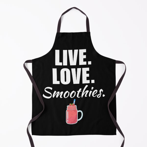 Item preview, Live, love, smoothies. Pink strawberry fruit smoothie, vegan lifestyle plant based diet saying or quote designed and sold by NBSStore.