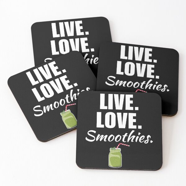 Item preview, Copy of Live, love, smoothies. Green kiwi fruit smoothie, vegan lifestyle plant based diet saying or quote designed and sold by NBSStore.