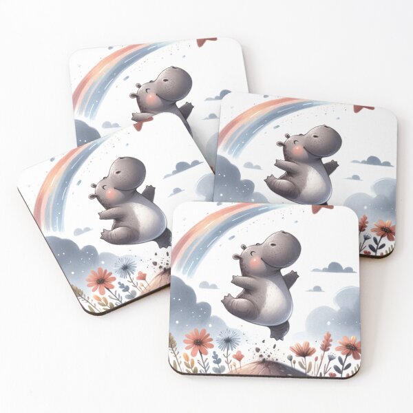 Item preview, Hippo Gazing at the Shooting Star designed and sold by 0penvimark.