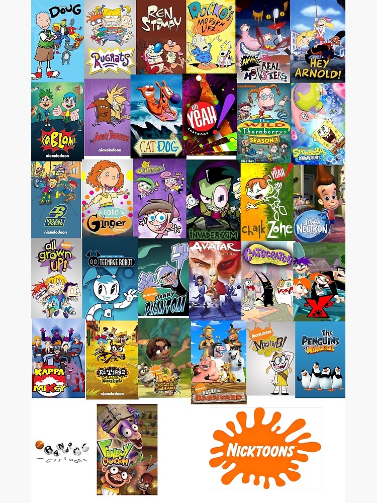Nicktoons 1991 to 2009 collage