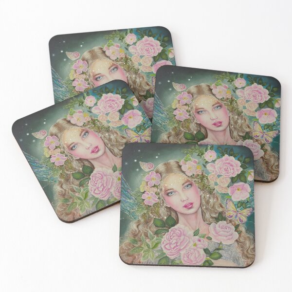 Item preview, Rozsa pink rose butterfly fairy designed and sold by Gabriella  Szabo.