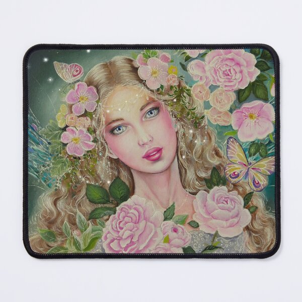 Item preview, Rozsa pink rose butterfly fairy designed and sold by Gabriella Szabo.