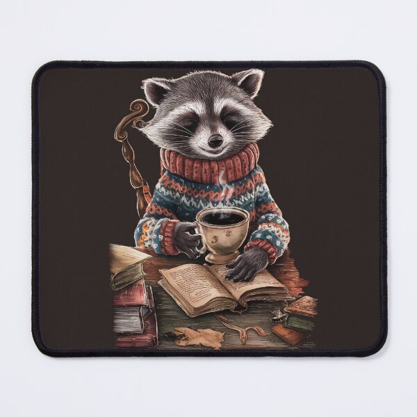 Item preview, Morning coffee with raccoon designed and sold by Tajdi.