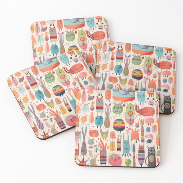 Item preview, Patterned Menagerie Masterpieces designed and sold by WhiskerWish.