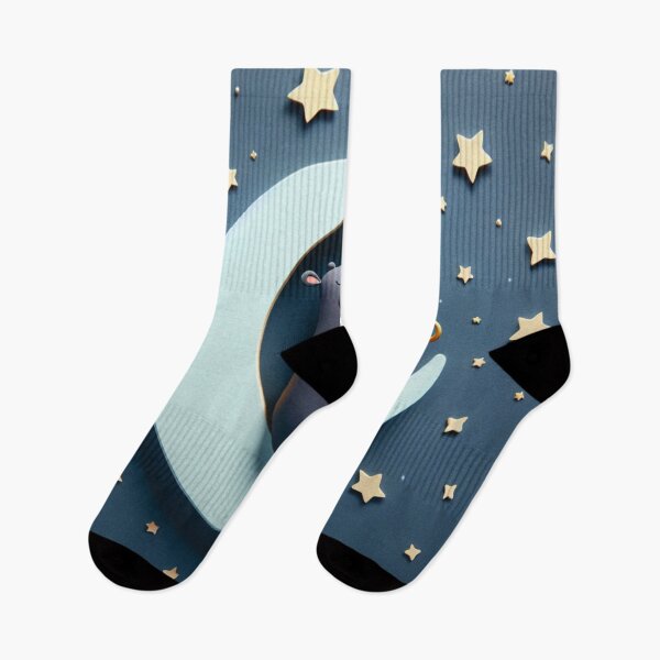 Item preview, Moon Serenade: Surreal Hippo Playing Trombone to the Stars designed and sold by 0penvimark.
