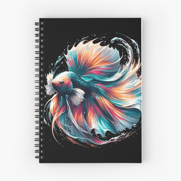 Artikelvorschau, Leuchtender Betta Splendens, Kampffsich bunt entworfen und verkauft von FinFriends.