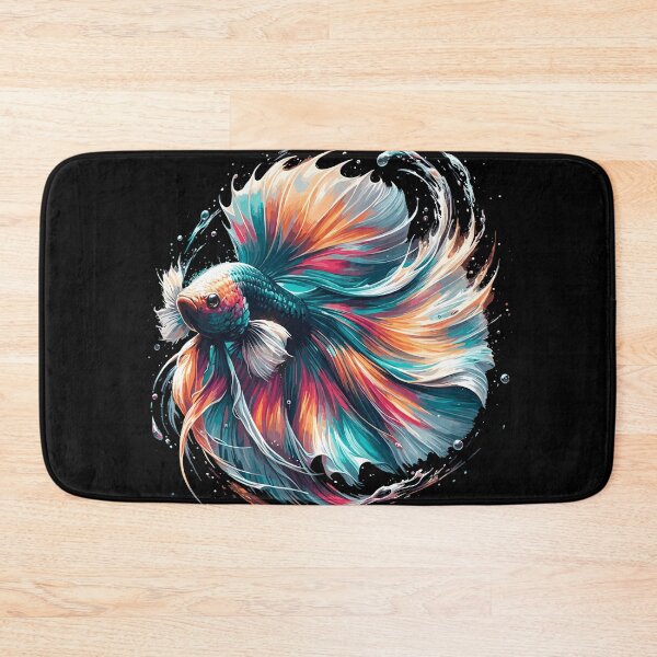 Artikelvorschau, Leuchtender Betta Splendens, Kampffsich bunt entworfen und verkauft von FinFriends.