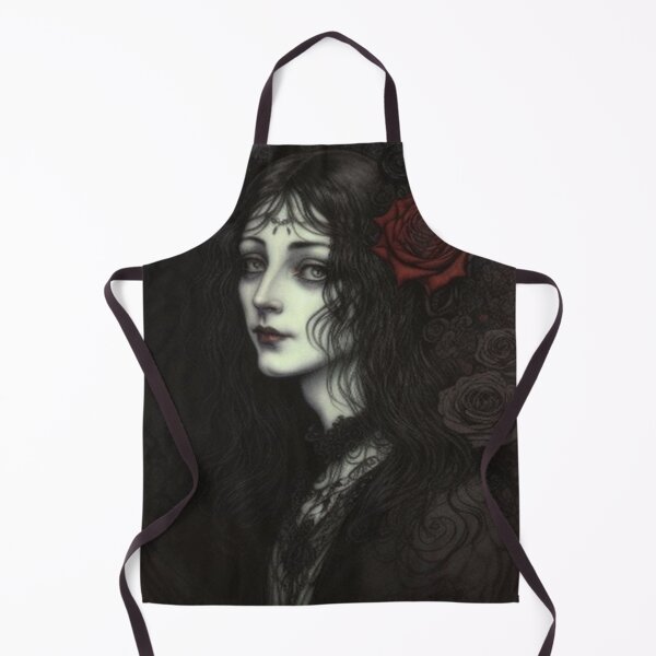 Item preview, Vintage Classic Gothic Girl Roses designed and sold by TheDarkWardrobe.